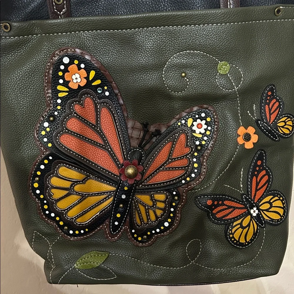 Chala Olive Monarch Tote - Picture 2 of 9